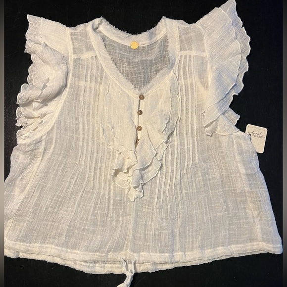 Free People Tops - *NWT* Free People Cropped Muslin Top